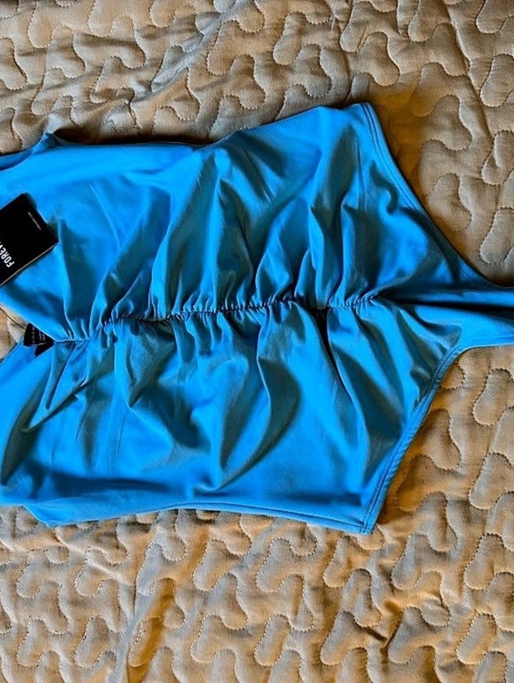 Forever 21 Blue bodysuit Top Size Medium NWT